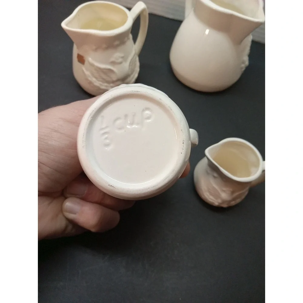 Americana Bald Eagle Ceramic White Measuring Cup Set 1cup, 1/2 ,1/3 &1/4 Cup